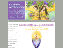 Tablet Screenshot of feminineastrology.com